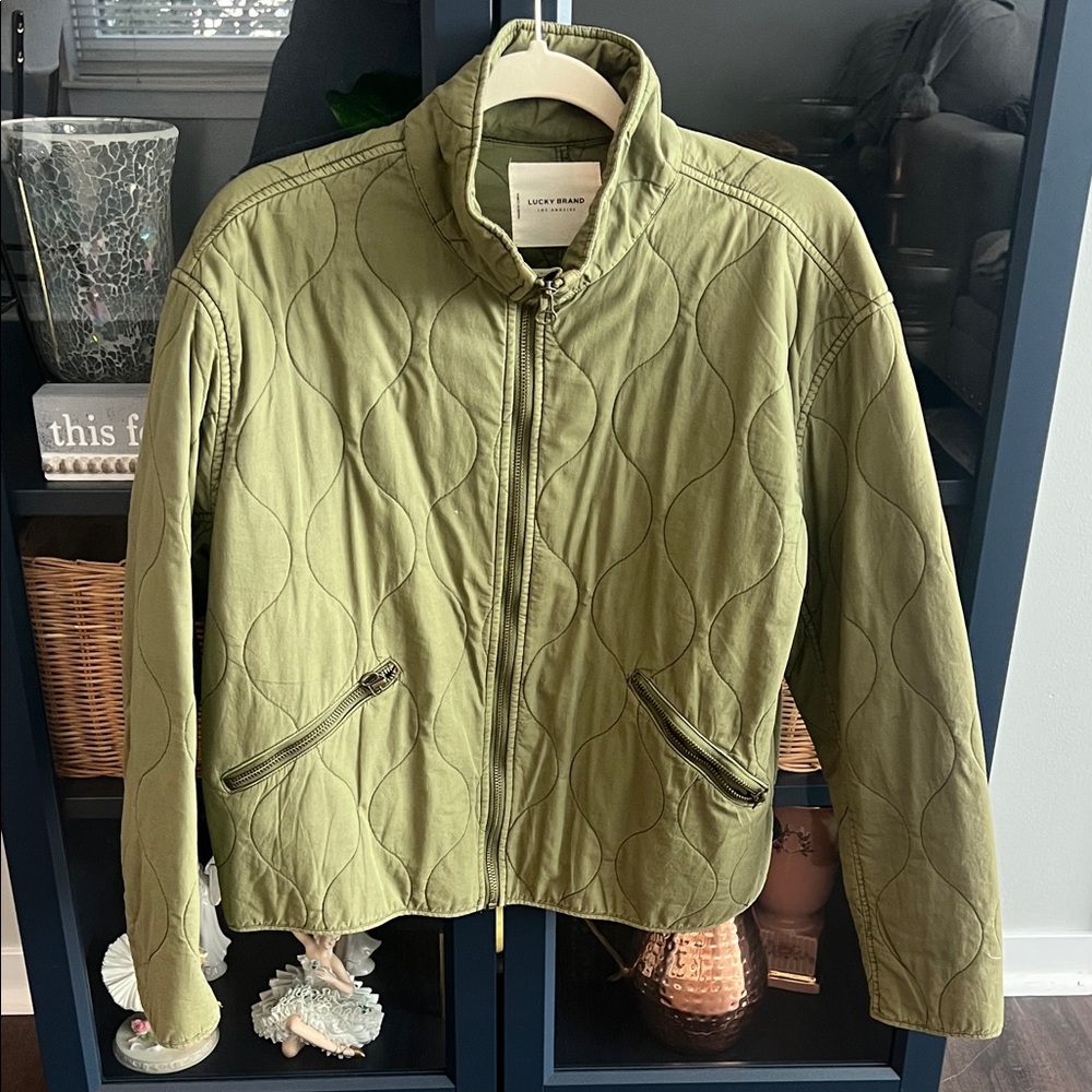 Lucky Brand Olive Quilted Men's Jacket